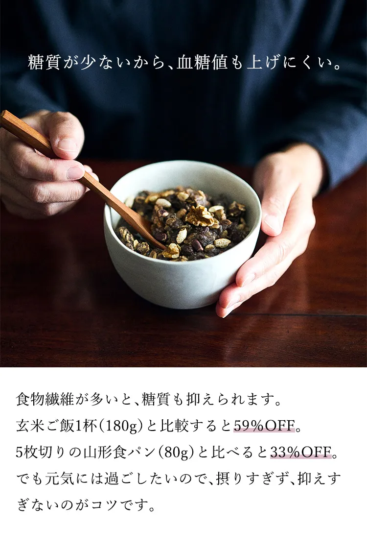 低糖質で血糖値を上げにくい、玄米ご飯等との糖質比較紹介