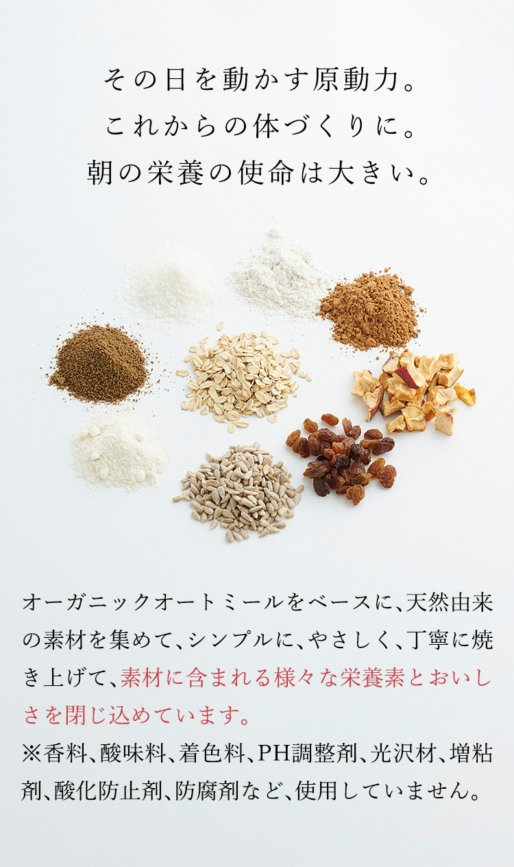 その日を動かす原動力。これからの体づくりに。朝の栄養の使命は大きい。